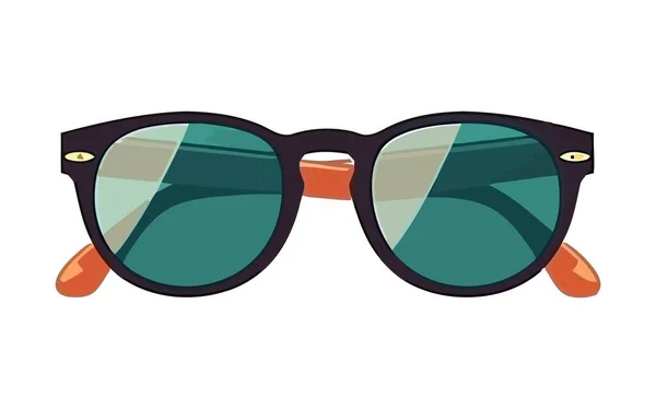Okulary Modowe Ikony Letniej Elegancji Izolowane — Wektor stockowy
