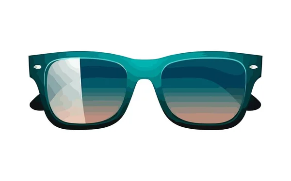 Óculos Sol Elegantes Enquadram Elegância Moderna Ícone Verão — Vetor de Stock