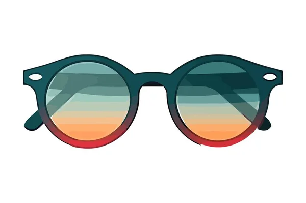 Μοντέρνα Γυαλιά Για Την Καλοκαιρινή Κομψότητα Εικονίδιο Απομονωμένο — Διανυσματικό Αρχείο
