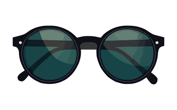时尚的眼镜在夏天的图标中塑造了现代的优雅 — 图库矢量图片