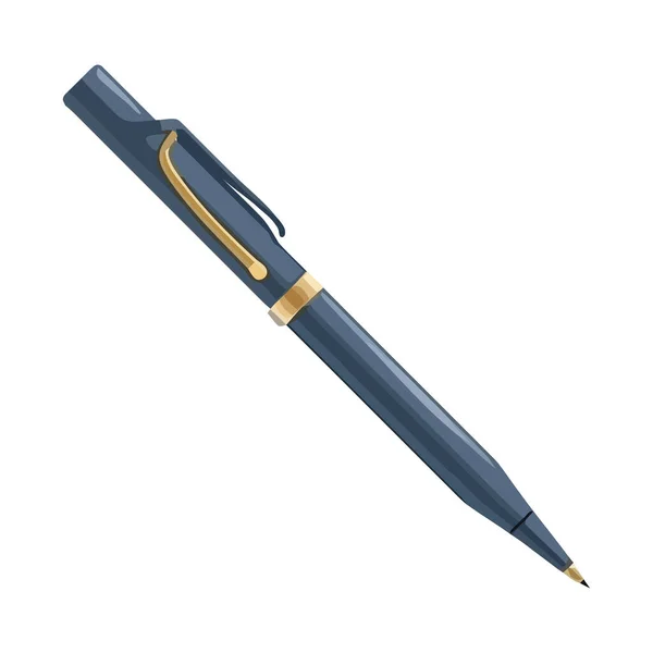 Kugelschreiber Symbol Isoliert Design Stil — Stockvektor