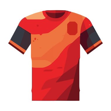 Futbol tişörtü ikonunun modern moda çizimi izole edilmiş