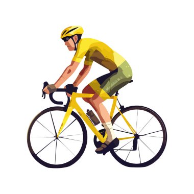 Yarış simgesinde başarı için kaslı motorcu pedalları izole edildi