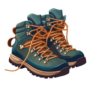 shoe symbolizes success in hiking icon isolated clipart