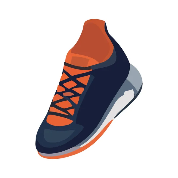 Ikon Sepatu Olahraga Modern Terisolasi - Stok Vektor