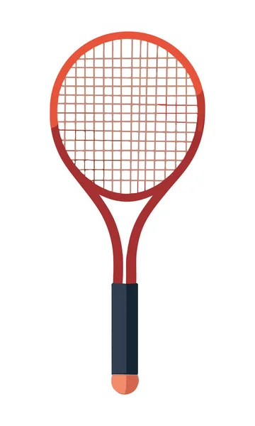Πρωτάθλημα Τένις Ρακέτα Συμβολίζει Ανταγωνιστικό Εικονίδιο Απομονωμένο — Διανυσματικό Αρχείο