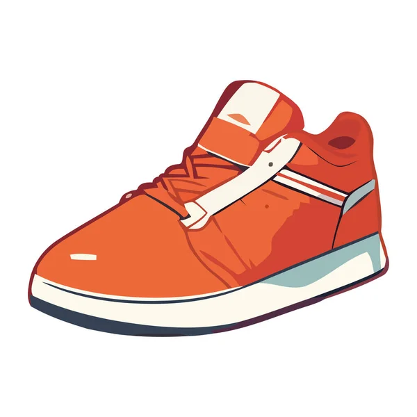 Изолированная Современная Спортивная Обувь Белом Фоне — стоковый вектор