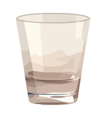 Kristal şarap kadehi izole edilmiş kutlama ikonunu yansıtır