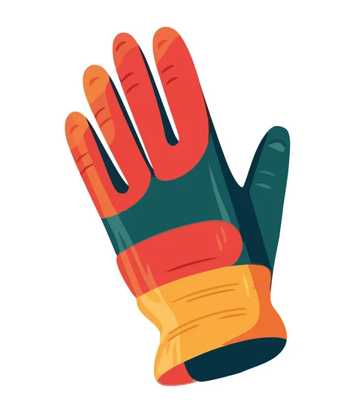 Winter Sport Glove Design Vector Illustration Isolated Icon — Stock Vector