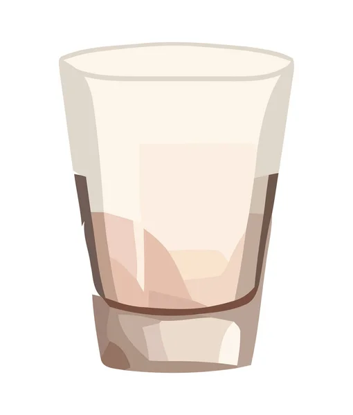 Ποτό Εικονίδιο Γυαλί Λευκό Φόντο Εικονίδιο Απομονωμένο — Διανυσματικό Αρχείο