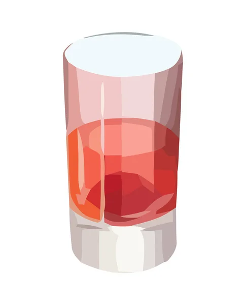 Cheers Cocktail Icona Del Whisky Isolato — Vettoriale Stock