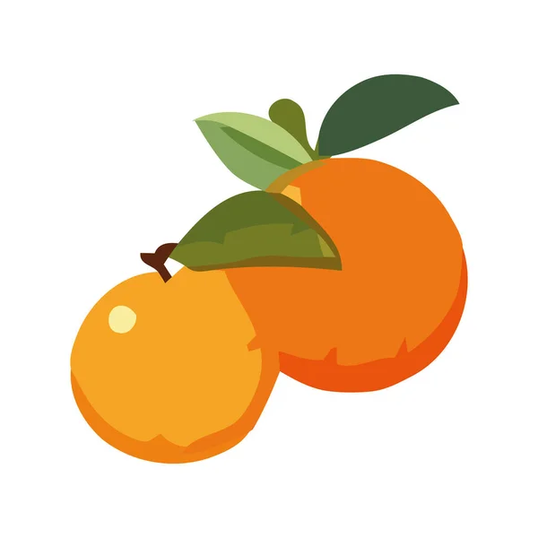 ジュースオレンジ柑橘類 健康的な食事のアイコンのシンボルは隔離された — ストックベクタ