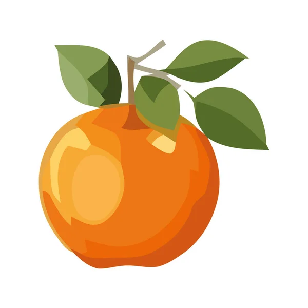 Saftiga Citrusfrukter Symboliserar Sommaren Förfriskning Ikon Isolerad — Stock vektor