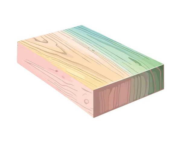 木板テンプレートイラストアイコン分離 — ストックベクタ