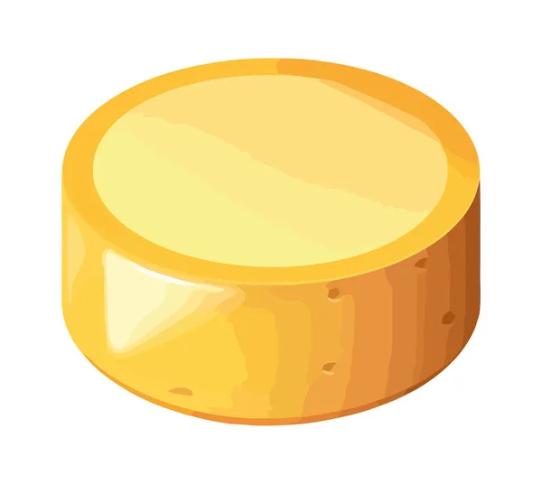 Гурманський Сир Свіжий Органічний Інгредієнт Ізольований — стоковий вектор