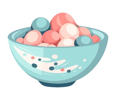 Kase ikonunda taze organik meyve izole edilmiş.