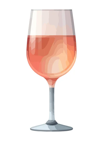Vinho Luxo Reflete Celebração Ícone Elegância Isolado — Vetor de Stock