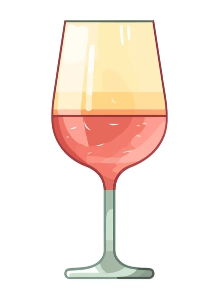 Luxury Wine Glass Drink Icon Isolated — Stock Vector