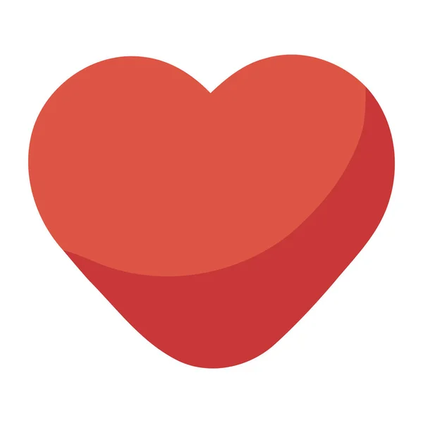 Amor Simbolizado Corazón Icono Ilustración Aislado — Archivo Imágenes Vectoriales
