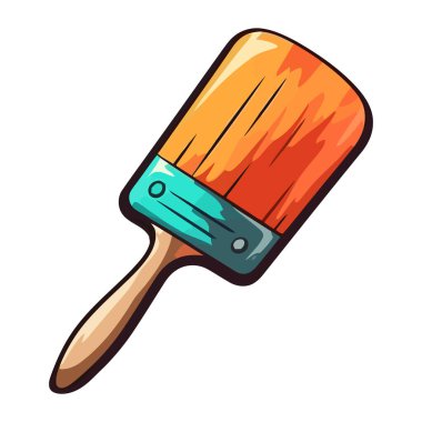 Boya fırçası, yaratıcı yapı simgesi için araçlar izole edildi