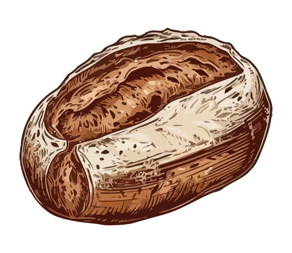 Uma Refeição Gourmet Lanche Ícone Pão Isolado —  Vetores de Stock