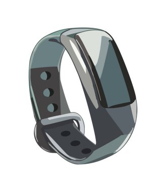 modern akıllı saat aksesuar simgesi izole