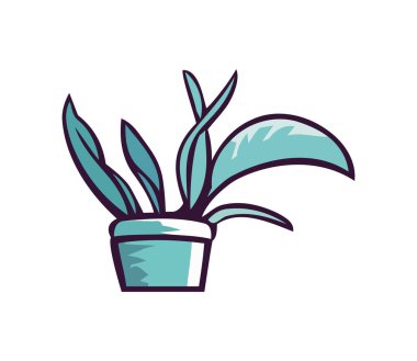 ev bitkisi dekorasyon simgesi izole tasarımı