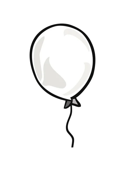 Uçan Balon Neşe Kutlama Simgesi Getiriyor — Stok Vektör