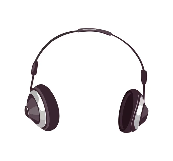 Modern Headphones Gadget Icon Isolated — Stock Vector
