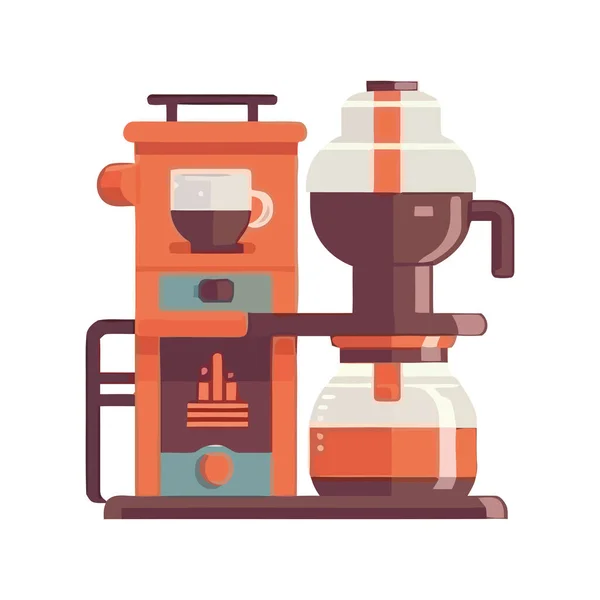 Cappuccino Mug Icon Gourmet Coffee Maker Icon Isolated — Stock Vector