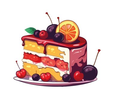 Böğürtlen süsleme ikonlu taze pişmiş cheesecake.