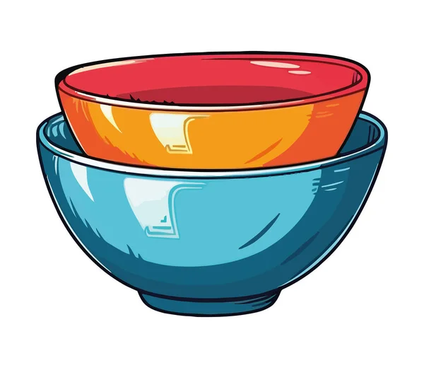 Kitchenware Multi Colored Design Icon Isolated — Stock Vector