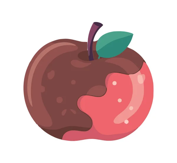 Saftiges Apfelobst Symbol Für Gesunde Ernährung — Stockvektor