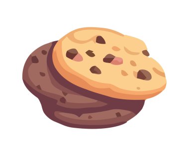 Taze organik kurabiye ikonu izole