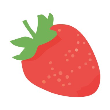 Sulu çilek, yaz tatlılığının sembolü izole edilmiş.