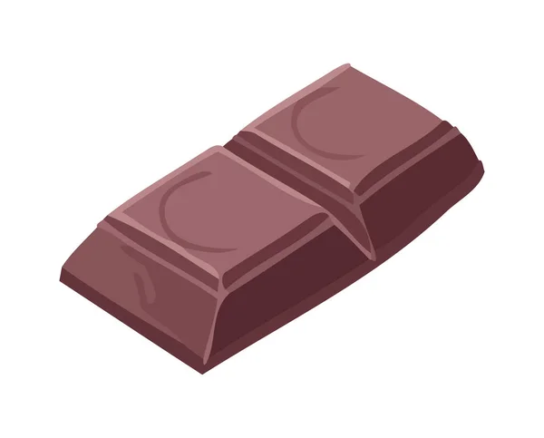 Csokoládé Ikon Szimbolizálja Ínyenc Desszert Ikon Elszigetelt — Stock Vector