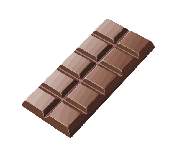 Sweet Chocolade Bar Pictogram Witte Achtergrond Pictogram Geïsoleerd — Stockvector
