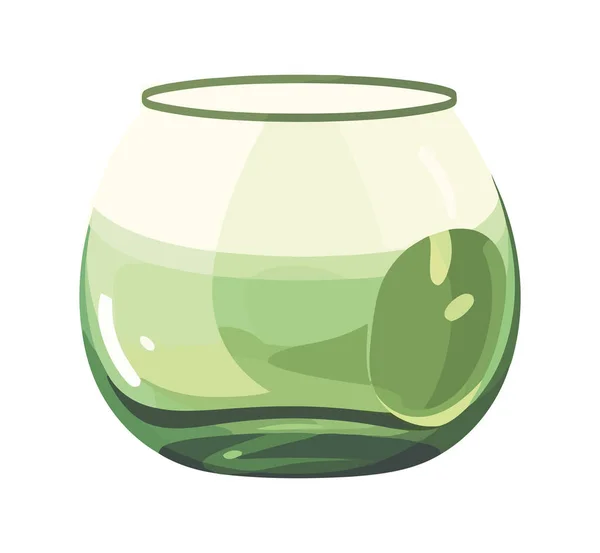 Glas Mit Fruchtsymbol Isoliert — Stockvektor