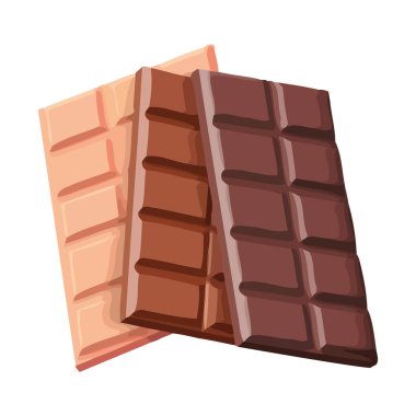 Sağlıklı beslenen çikolata, organik diyet ikonu izole