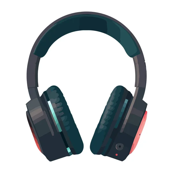 Moderne Kopfhörer Für Persönliches Hören — Stockvektor