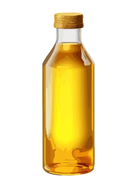 Transparentes Glas Hält Frisches Gelbes Honigsymbol Isoliert — Stockvektor