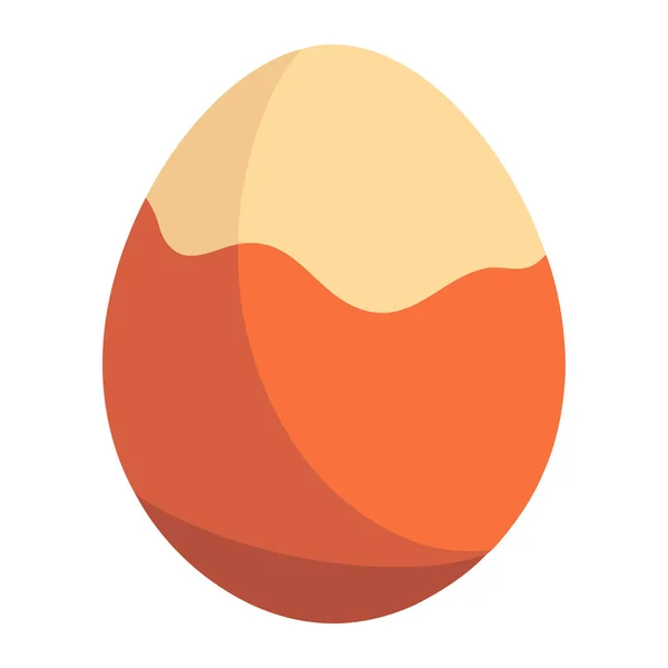 Haşlanmış Yumurta Gurme Yemek Simgesini Sembolize Eder — Stok Vektör