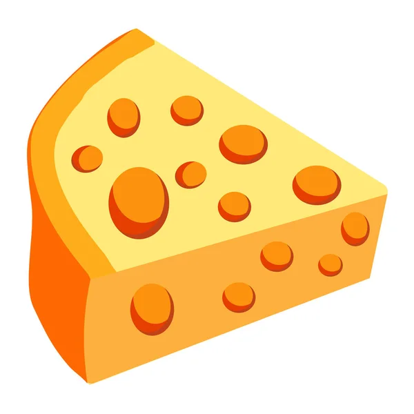 鲜美的莫扎拉奶酪图标被分离出来 — 图库矢量图片