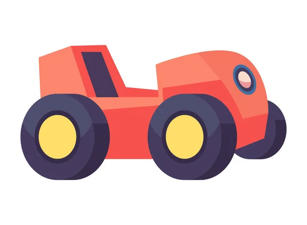 Παιδικό Παιχνίδι Φορτηγό Μηχανημάτων Αυτοκίνητο Εικονίδιο Απομονωμένο — Διανυσματικό Αρχείο