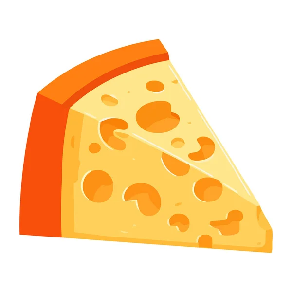 Freshly Slice Mozzarella Cheese Icon Isolated — Stock Vector