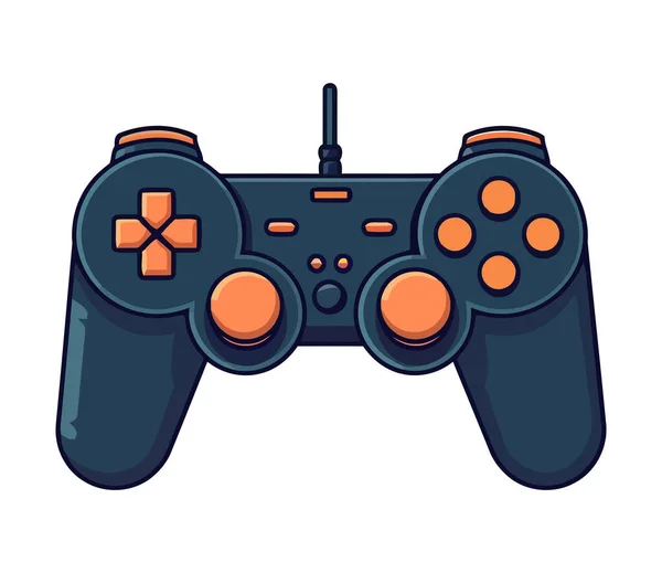 Video Games Joystick Icon Design Isolated — Stock Vector