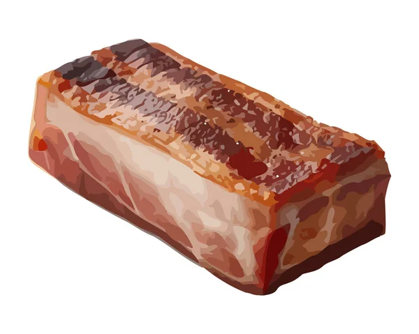 Frisch Gegrilltes Schweinefleisch — Stockvektor