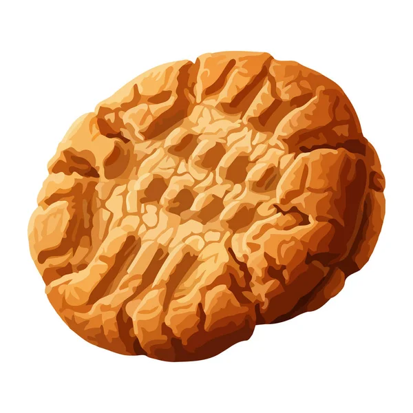 Свіжа Закуска Печива Здорова Їжа Ізольовані Значки Ізольовані — стоковий вектор