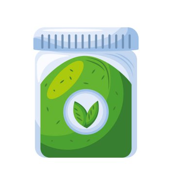 Kibrit çay doğa ikonu izole