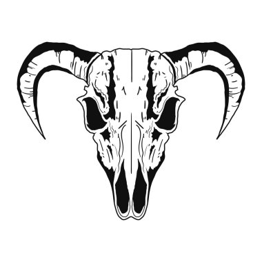 Boğa Kafatası Biçimi simgesi izole edildi